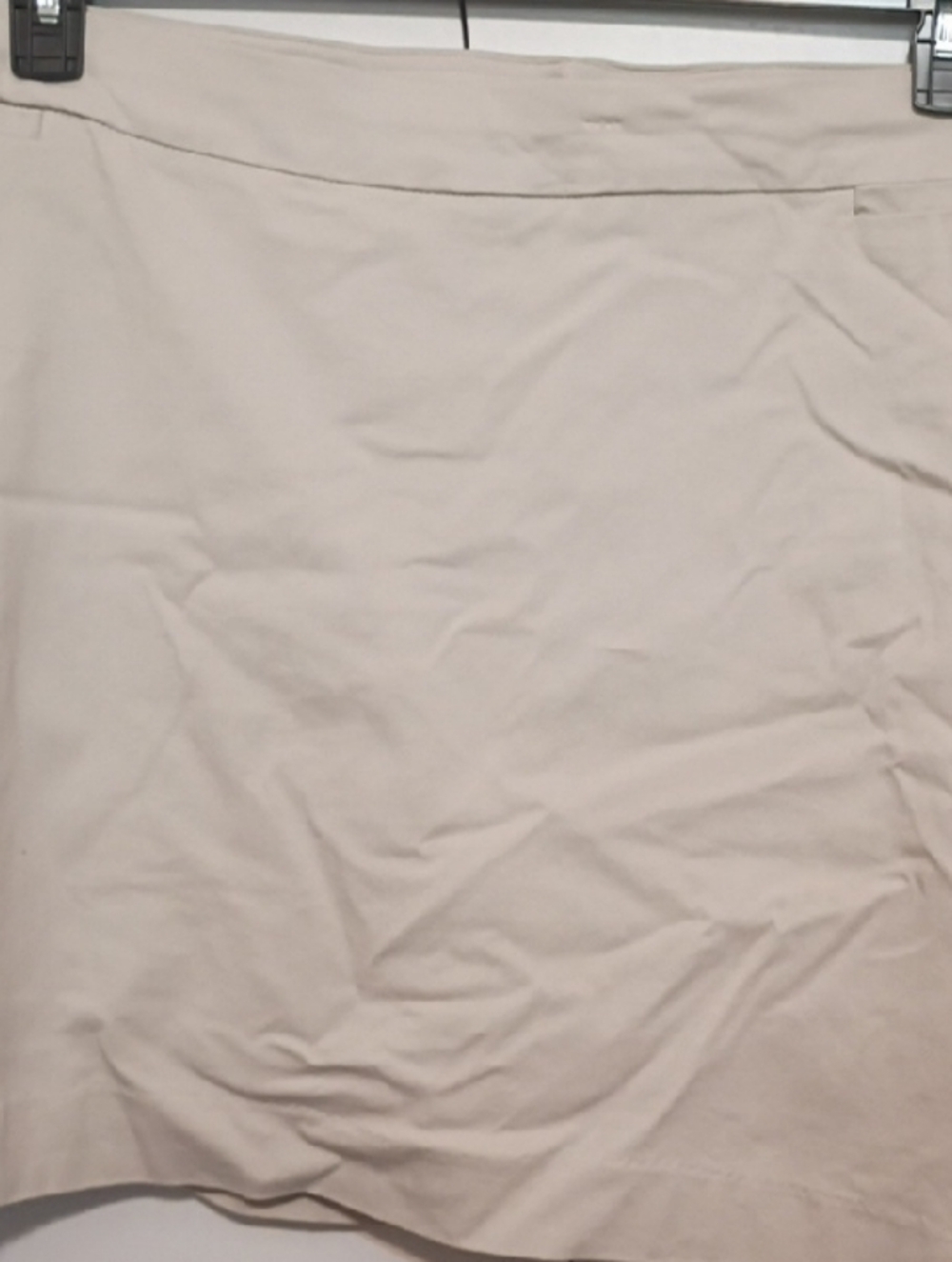 Kim Rogers Beige Cotton Skort. Sz 22 Gently Used